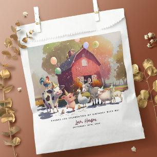 Farm Animals Birthday Party Favor Bag