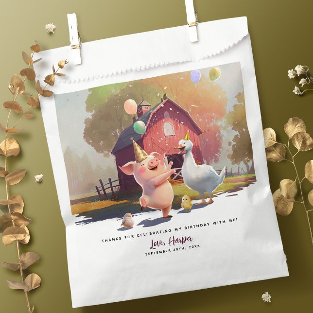 Farm Animals Birthday Party Favor Bag (Creator Uploaded)