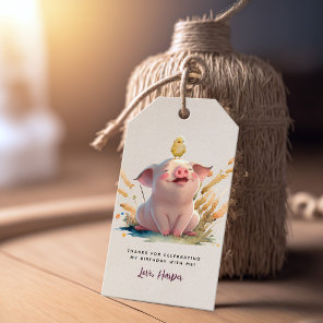 Farm Animals Birthday Party Favor Gift Tags