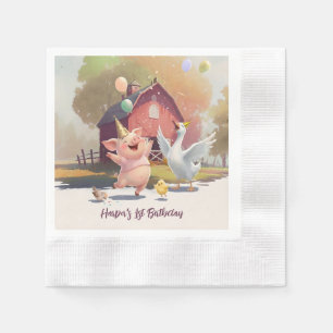 Farm Animals Birthday Party Paper Napkins