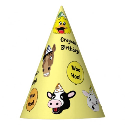 Farm Animals Birthday Party Party Hat