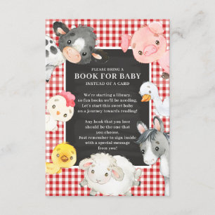 Farm Animals Book for Baby Enclosure Card