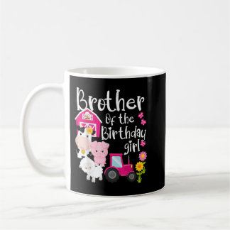 Farm Animals Brother Of The Birthday Girl Party Ba Coffee Mug