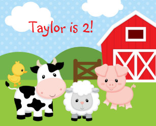 Farm Animals Candy Favors Zazzle