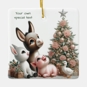 Farm Animals Christmas Ornament