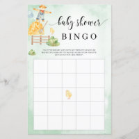 Farm animals country theme Baby shower bingo game