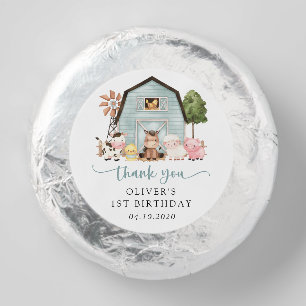 Farm Animals, Cute Animals, Barn, First Birthday Dipped Oreo Cookie Favors