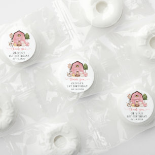 Farm Animals, Cute Animals, Barn, First Birthday Life Saver® Mints