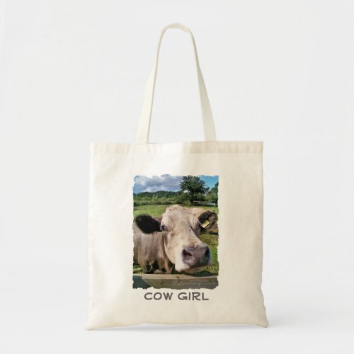 FARM ANIMALS CUTE COW TOTE BAG