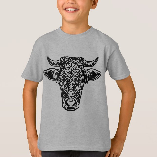 Farm Animals Friends Cow  T-Shirt (Front)