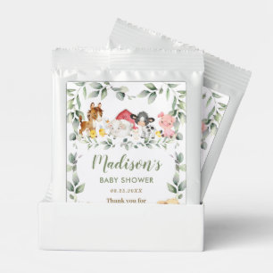 Farm Animals Greenery Birthday Baby Shower Margarita Drink Mix