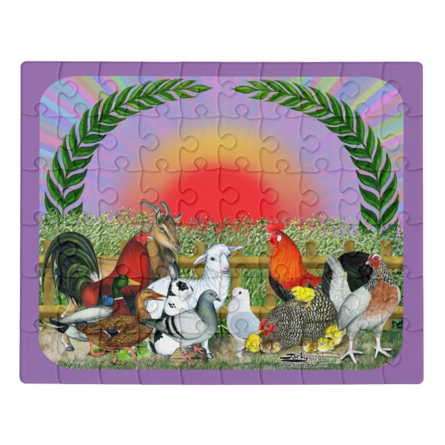 Farm Animals Jigsaw Puzzle (Puzzle Horizontal)