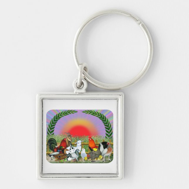 Farm Animals Keychain (Front)