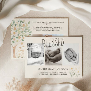 Farm Animals Meadow Friends Baby Announcement