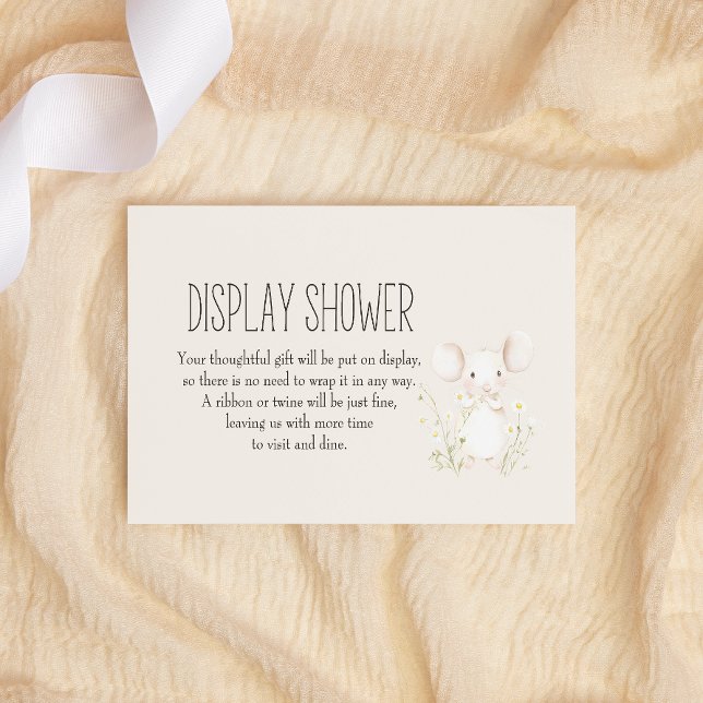 Farm Animals Meadow Friends Baby Display Shower Note Card (Creator Uploaded)