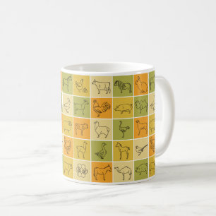 Farm Animals Mug – Cute & Rustic Farmyard Design