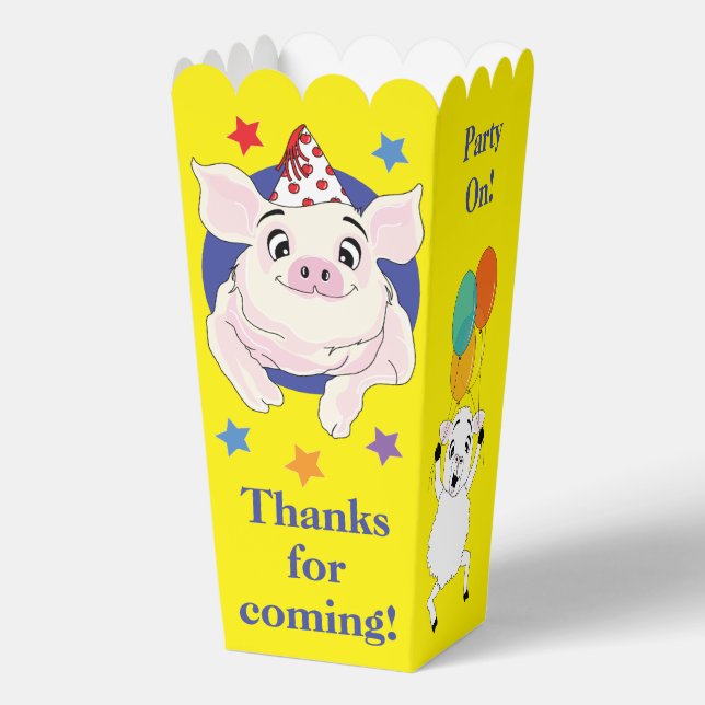 Farm Animals Party Favor Boxes (Front)