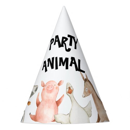 Farm Animals Party Hats
