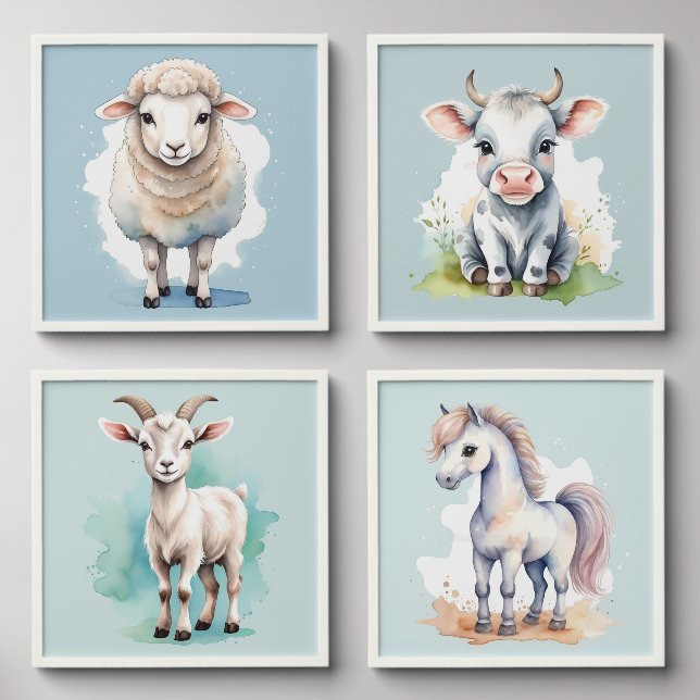 Farm Animals Photo Tile (Front Set)