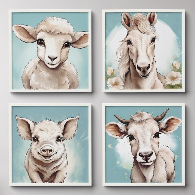 Farm Animals Photo Tile (Front Set)