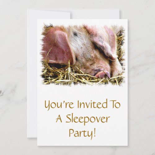 FARM ANIMALS PIGS INVITATION