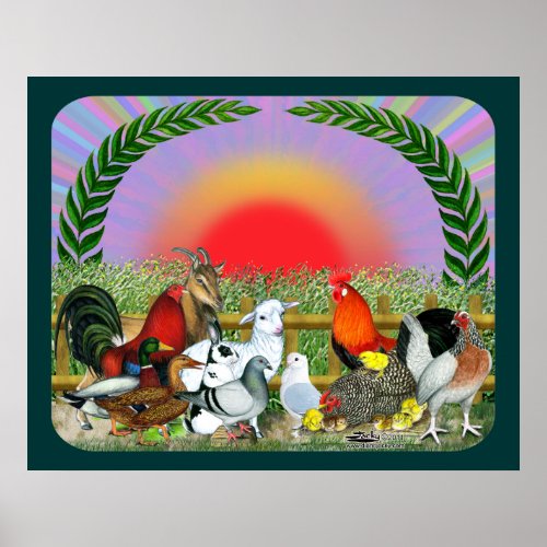 Farm Animals Poster