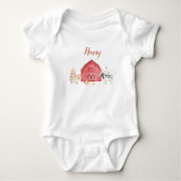 Farm Animals & Red Barn Birthday Party T-Shirt