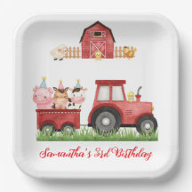 Farm Animals Red Boy Barnyard Birthday Party