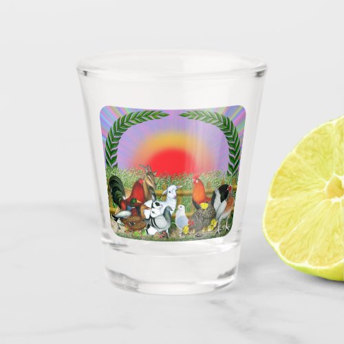 Farm Animals Shot Glass