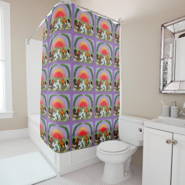 Farm Animals Shower Curtain (In Situ)