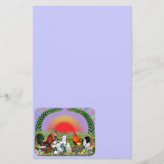 Farm Animals Stationery (Front)