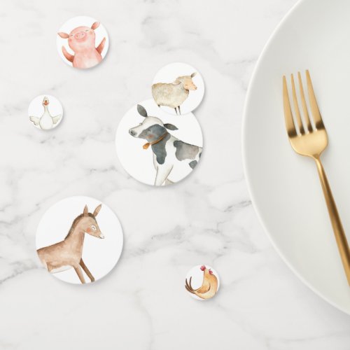 Farm Animals Table Confetti