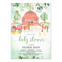 farm baby shower invitations