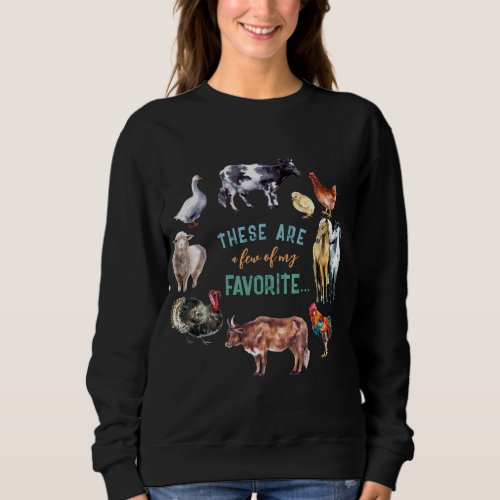 Farm animals These are a few of my watercolor Sweatshirt