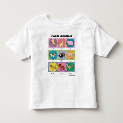 Farm Animals Toddler T_shirt