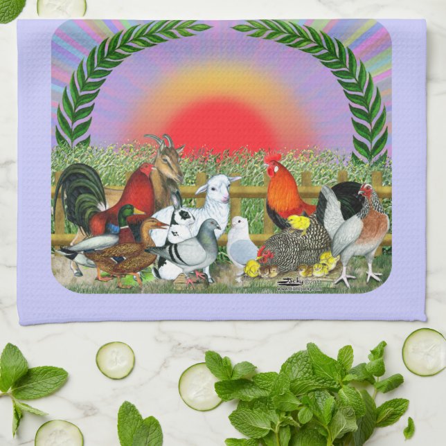Farm Animals Towel (Folded)