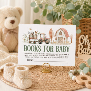 Farm Animals Tractor Barn Books Baby Enclosure Card