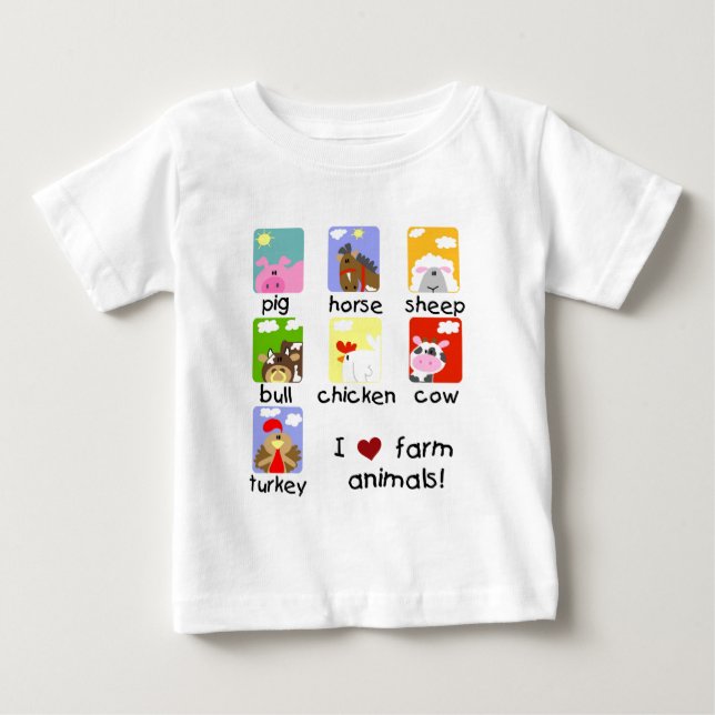 Farm Animals Tshirts and Gifts (Front)