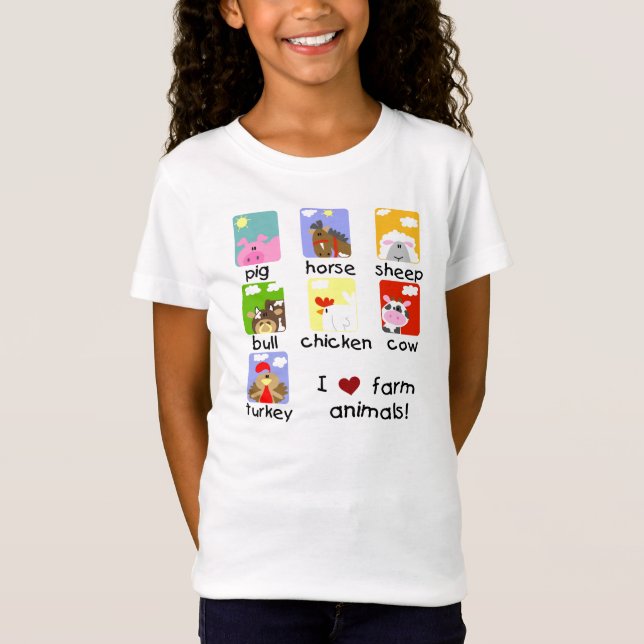 Farm Animals Tshirts and Gifts (Front)