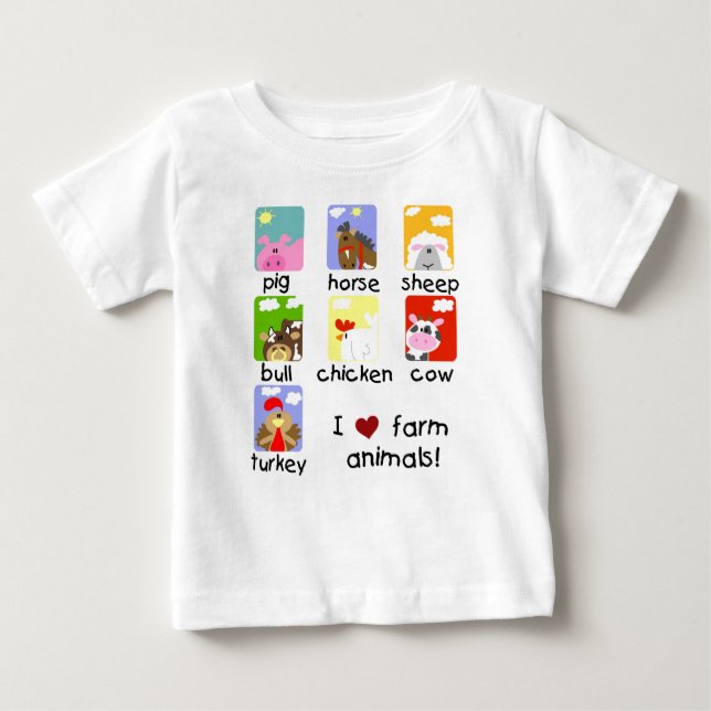 Farm Animals Tshirts and Gifts (Front)