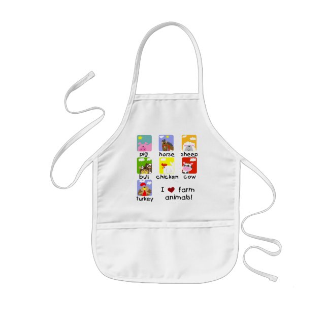 Farm Animals Tshirts and Gifts Kids' Apron (Front)