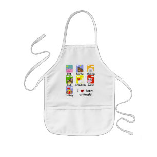 Farm Animals Tshirts and Gifts Kids' Apron