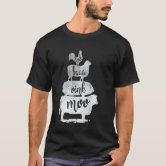 Farm Animals Pyramid Farmer T-Shirt Country Girl Gift Tee Farm Animals Pyramid Farmer T-Shirt Country Girl Gift Tee
