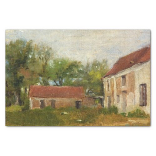 Farm at Rebais by Eva Gonzales Tissue Paper