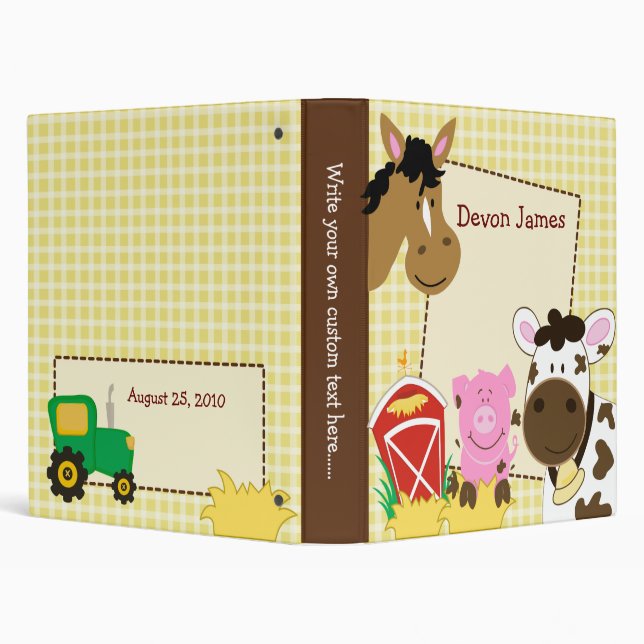 Farm Babies Horse, Pig and Cow Binder (Background)
