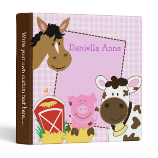 Farm Babies Horse, Pig and Cow Binder