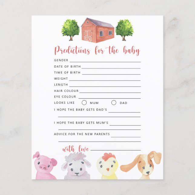 Farm - baby predictions and advice (Front)