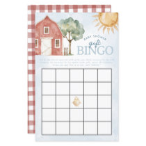 Farm Baby Shower Bingo Game