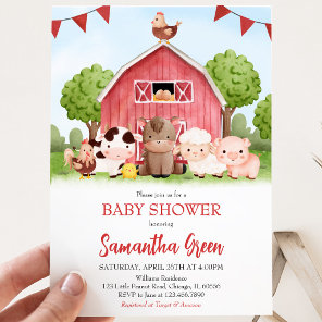 Farm Baby Shower Invitation