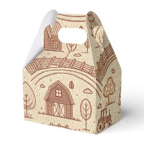 Farm, Barn and Tractor Favor Boxes
